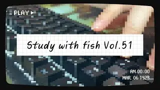 30mins 跟我一起專心│STUDY WITH ME Vol.51│Typing & Raining sound ver.│No Break, real time.│