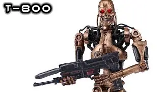 NECA T-800 Metal Mash Endoskeleton Terminator 2 Kenner Tribute Action Figure Review