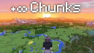 What does Render Distance Infinity &infin; look like in Minecraft?