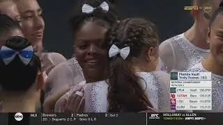 Gymnast Trinity Thomas scores perfect 10 on vault at 2023 NCAA Championships