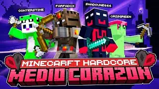 4 Tryhards VS Minecraft Medio Coraz&oacute;n Hardcore 💀