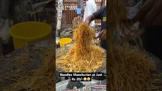 Noodles Manchurian in Just Rs 20/-😳😵|| Indian Street Food