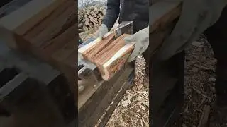 Crafting Excellence in Timber Processing  #firewood #woodworking #fiskars #stihl #work