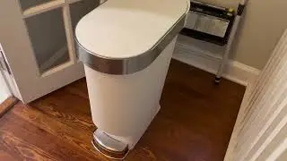 Мусорное ведро Simplehuman с системой Odorsorb, два стильных и современных белых мусорных бака