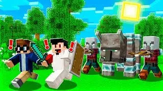 FIRST DAY ON THE MINECRAFT SERVER! w/ My Little Brother (Realms SMP - Episode 4)