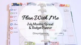Plan With Me Mini: July Monthly Spread & Budget Tracker