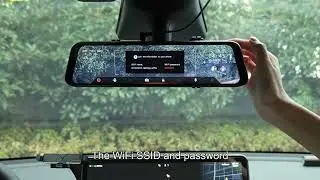 Watch WOLFBOX Mirror Dash Cam WiFi Connection Video on Amazon Live