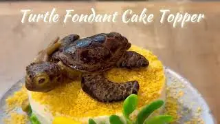 Turtle Fondant Cake Topper