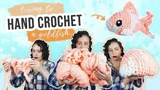 I tried to hand crochet a goldfish...