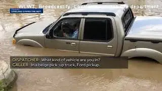 Elderly couple trapped in floodwaters rescued