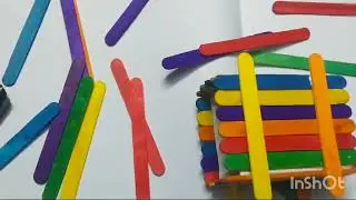 Beautiful pen stand with ice cream stick#shors video #diy#hand made# trending video