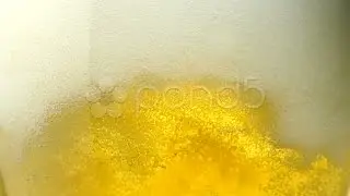 Beer, Close Up, Slow Motion. Stock Footage
