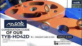 Electric Rebar Bender 42mm Cap : TYB-HD42D Guide to the L-Bracket and R-Jig Combination