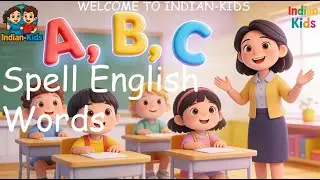 Learn how to Spell Words of English alphabets | A to Z Spell English Words | Indian-Kids |