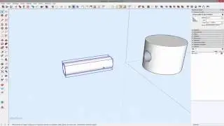 - Sketchup 2016 - Perforer un element cylindrique avec un tube sans extension