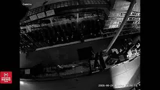 Security footage shows the suspect breaking into Ward’s Ace & Country Store in Malad