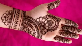 Easy Floral Mehndi Design for Front Hand 🌿 | Simple & Elegant Arabic Mehndi Tutorial #mehndi #henna 