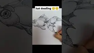 A fish doodle &hearts;️❤️ #doodling #fishdrawing #fish #sketchingideas