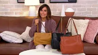 American Leather Co. Lenox Triple Entry Satchel on QVC