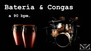 Batería y Congas a 90 bpm. (por Rumbas)