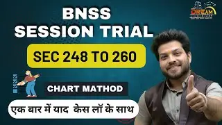 BNSS 2023 | SESSION TRIALS | SEC 248 TO 260 | BY VIJAY SIR |DREAM JUDICIARY