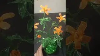 Colored plastic bottle combination (no glue) 