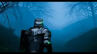 Searching for Excalibur in the Haunted Forest | Ambient Music | 4K Loop Animation