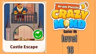 Brain puzzle 3 crazy mind level 16 Walkthrough Solution 
