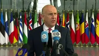 Britain&rsquo;s Defence Secretary John Healey Arrives for NATO Defence Meeting | AC1I