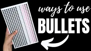 How to use Bullet List Stickers in your Planner - Tips & Tricks for Beginners #plannerstashchallenge