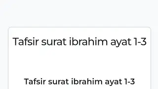 Tafsir surat ibrahim ayat 1-3