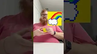 Rainbow Made Entirely Of Rubik's Cubes