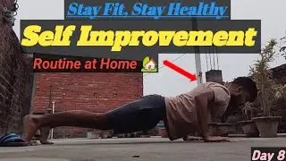 Self Improvement Routine daily vlogs💥|50-500 Push-up Challange Day8💪🏻|120 Push-up✅!Niteesh Rajputtt 