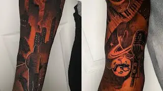 Custom Tattoo Sleeve Design | Timelapse  ( Tattoo with a Baltimore tattoo artist)