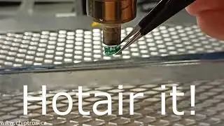 How to solder SMD components without solder paste - just HotAir needed