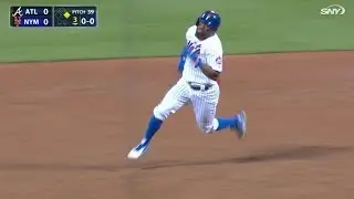 ATL@NYM: Reyes races for a triple in the 3rd