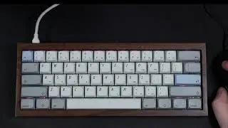 Typing test - Tofu Walnut custom mechanical keyboard build with lubed Gateron X switches