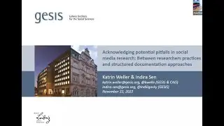 Webinar on Social Media as a Research Tool - 