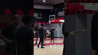 FVV at practice today with the guys 🫶 #Rockets