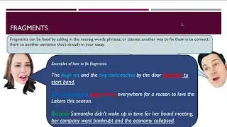 Grammar Review: Fragments, Run-Ons, and Comma Splices