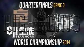 SHR vs EDG Game 3 Highlights Quarter-final | LoL World Championship 2014 Royal Club vs Edward Gaming