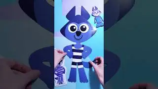 Собери и склей Волчонка У ✂️🐺 &mdash; аппликация для детей! &mdash; Цветняшки &mdash; head shoulders knees and toes