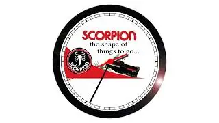 SCORPION SNOWMOBILE WALL CLOCK