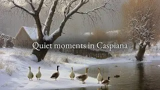 Peaceful Piano for Calm Reflection | Winter Riverbank in Caspiana (Caspiana Village)