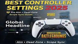Ultimate PUBG PS5 Controller & Game Settings Guide 2025 | Pro Sensitivity + Dead Zone Setup