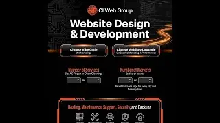CI Web Group Webflow Website and Expanded Content or Vibe Code Quick Site