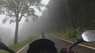 Monsoon ride to Bisile ghat | Bisile ghat ridge point | Pulsar NS200