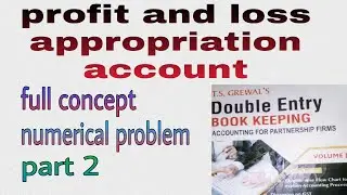 Profit and loss appropriation account | fundamental of partnership|part 2 | Class 12 | cbse |2021-22
