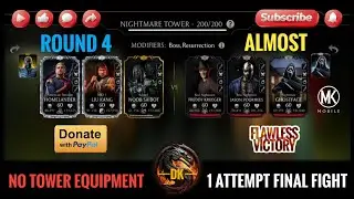 Nightmare Tower 200▪️Round 4 🎮 Mortal Kombat Mobile/MK Mobile/MKM #mortalkombatmobile #mkmobile #mkm