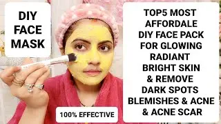 TOP5 MOST AFFORDABLE DIY FACE MASK FOR GLOWING RADIANT BRIGHT SPOTLESS BLEMISH FREE SKIN | RARA |